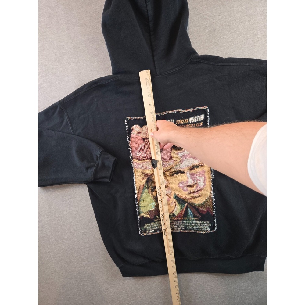 Fight Club x Vendetta Archive Tapestry Hoodie Mens Large Black Woven Sweatshirt - Picture 5 of 7